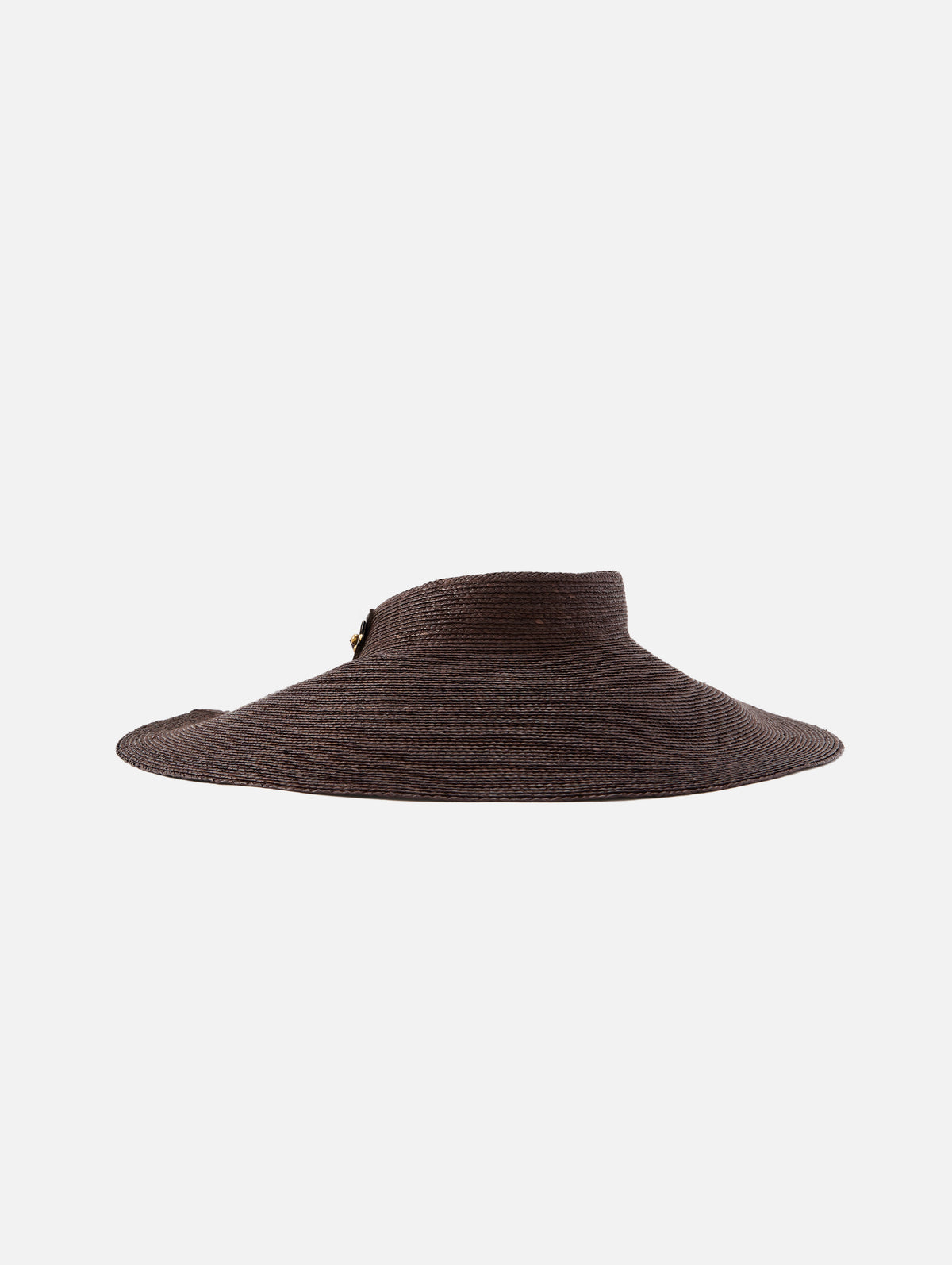 Birdie Oversized Visor,JANESSA LEONE,CHOCOLATE,Image 2