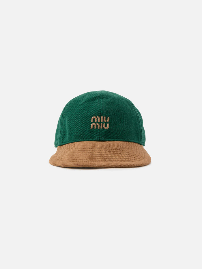 Bicolor Hat,MIU MIU,BILLIARD/CORK,Image 1