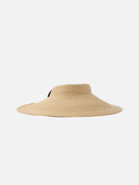 Birdie Oversized Visor,JANESSA LEONE,NATURAL,Image 2