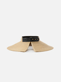 Birdie Oversized Visor,JANESSA LEONE,NATURAL,Image 3