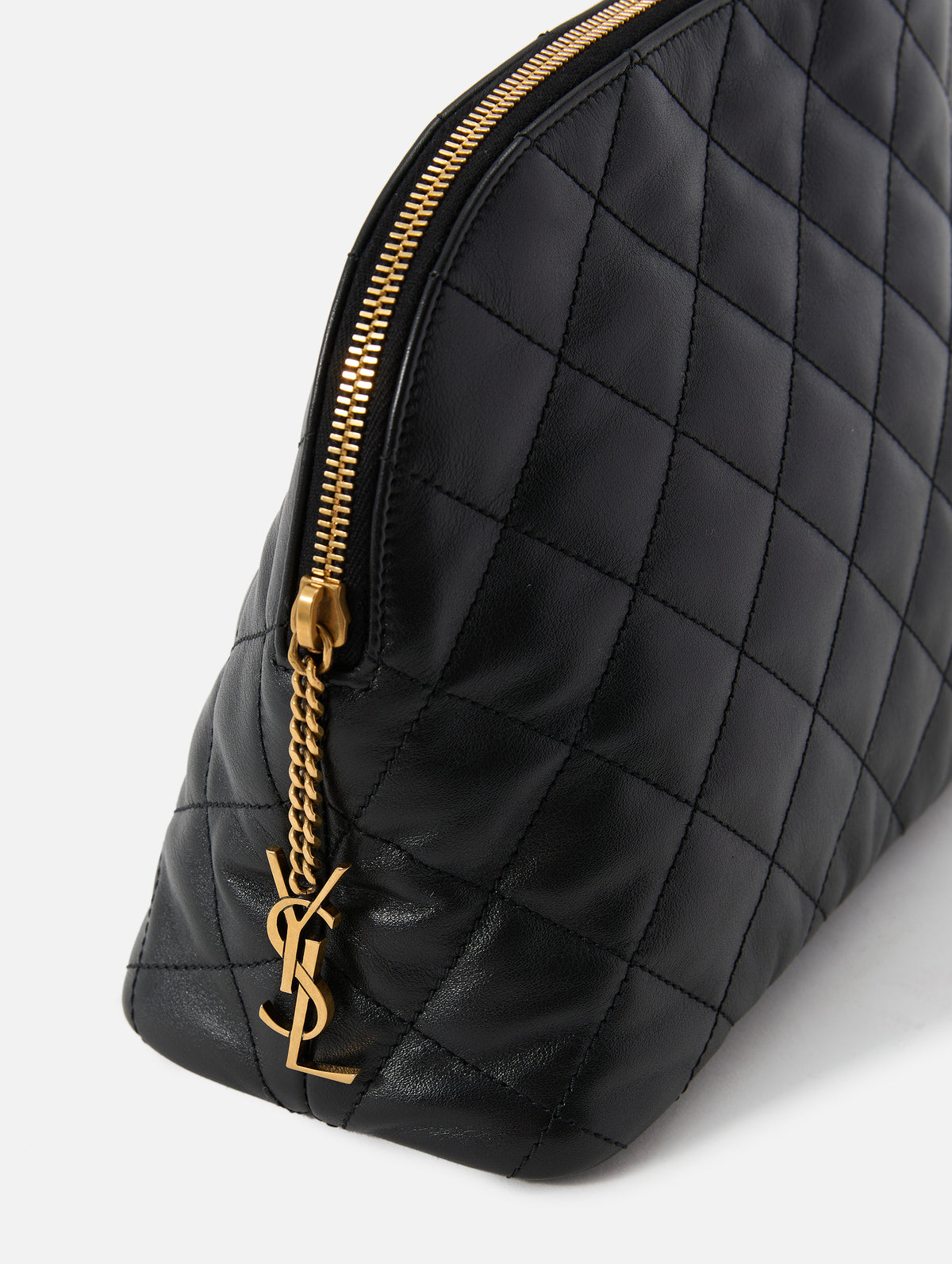 Large Cosmetic Pouch,SAINT LAURENT,NOIR,Image 2