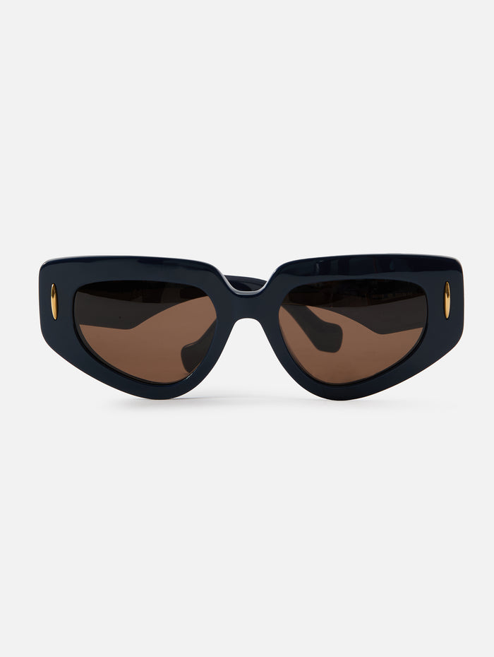 Anagram Frame Sunglasses,LOEWE EYEWEAR,NAVY,Image 1