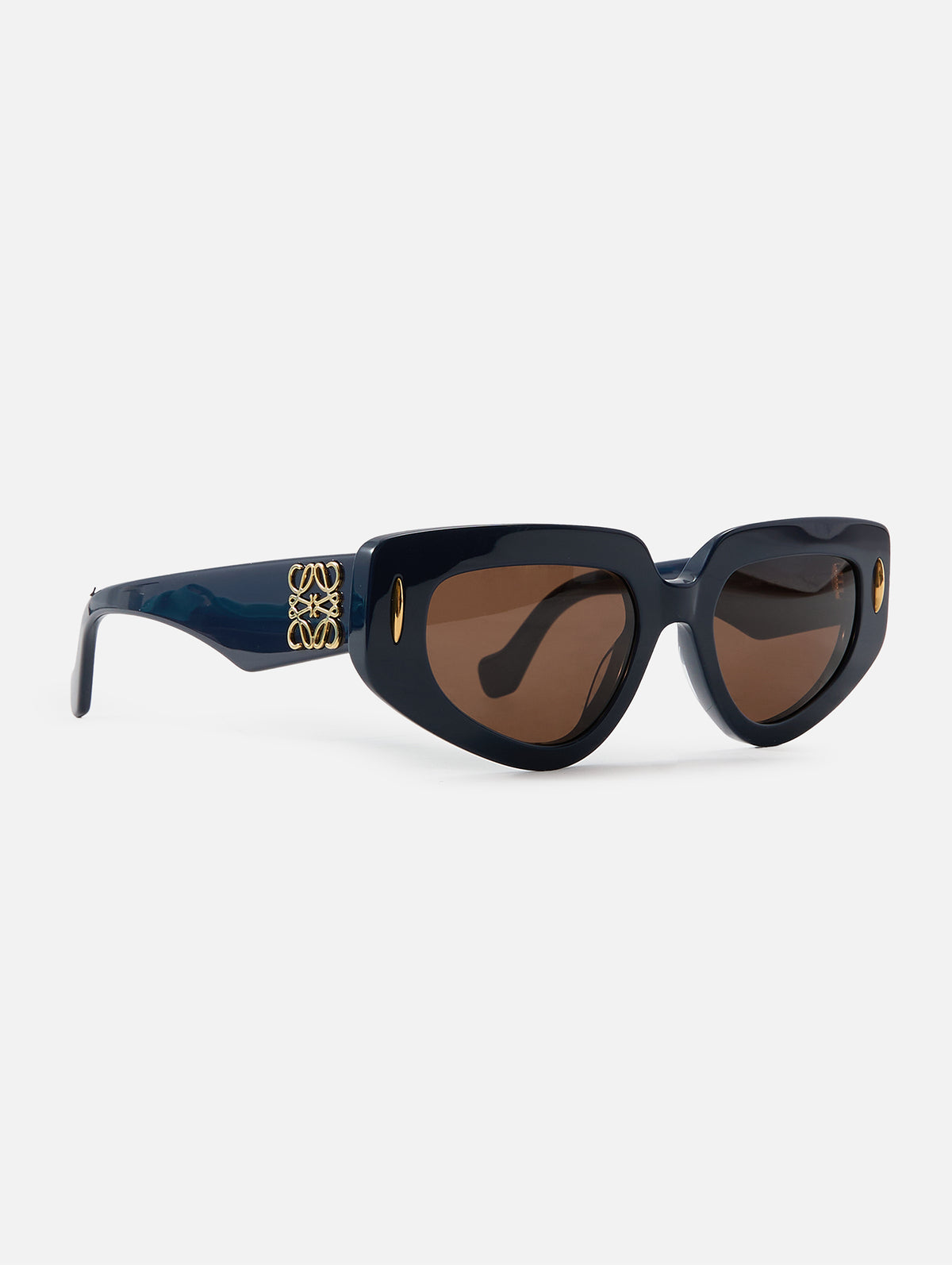 Anagram Frame Sunglasses,LOEWE EYEWEAR,NAVY,Image 2