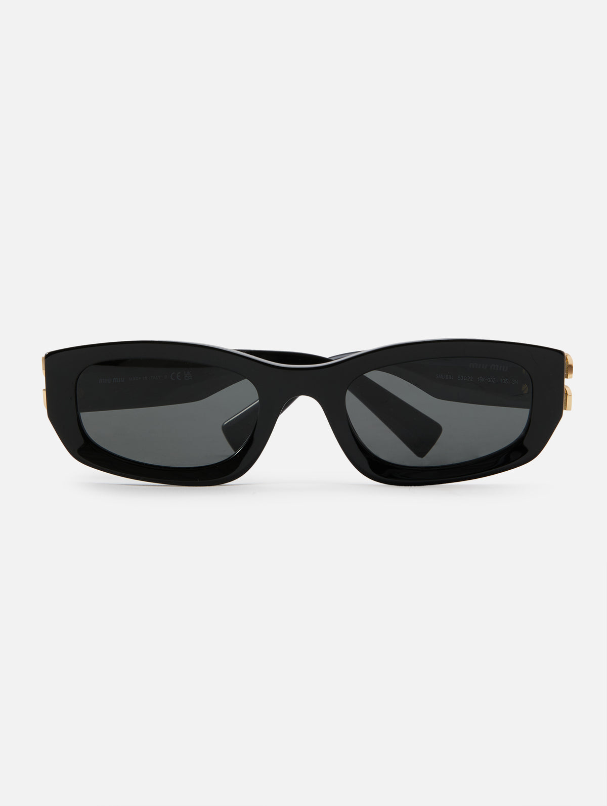 MU B04S Sunglasses,MIU MIU EYEWEAR,BLACK DARK GREY,Image 1