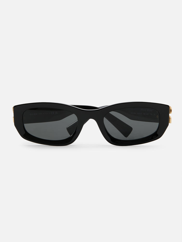 MU B04S Sunglasses,MIU MIU EYEWEAR,BLACK DARK GREY,Image 1