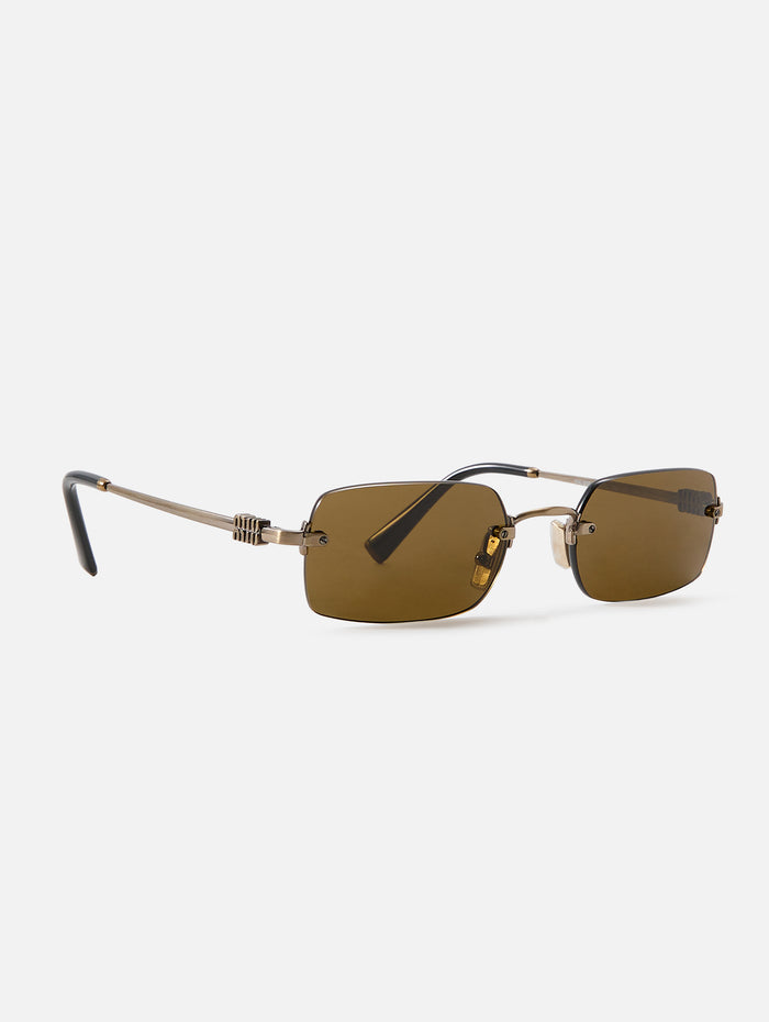 MU B50S Sunglasses,MIU MIU EYEWEAR,OLD GOLD,Image 1