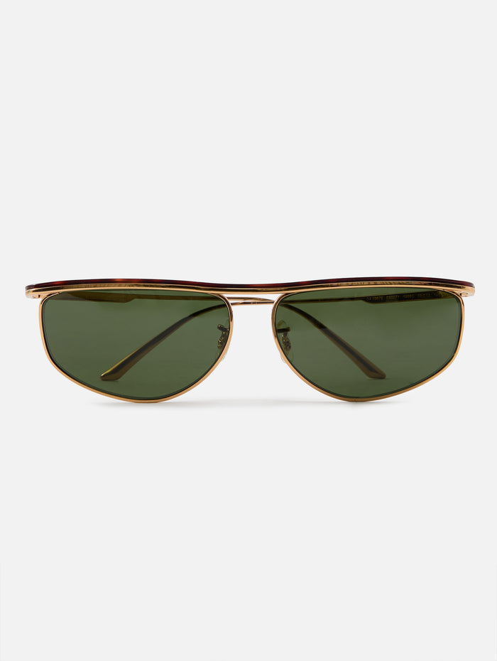 KHAITE x Oliver Peoples 1986C,OLIVER PEOPLES,GOLD/DARK MAHOGANY,Image 1
