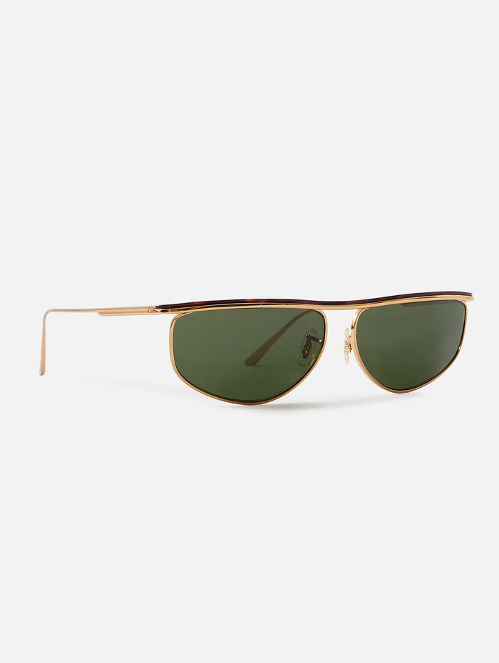 KHAITE x Oliver Peoples 1986C,OLIVER PEOPLES,GOLD/DARK MAHOGANY,Image 1