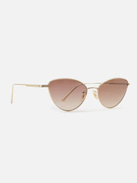 KHAITE x Oliver Peoples 1998C,OLIVER PEOPLES,GOLD/DARK BROWN,Image 2