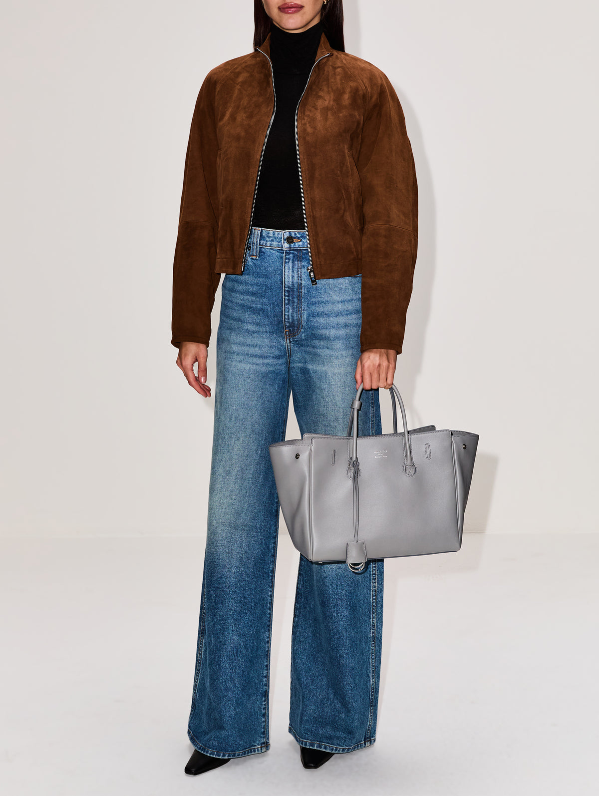 Round Jacket,ALAIA,NOISETTE,Image 2