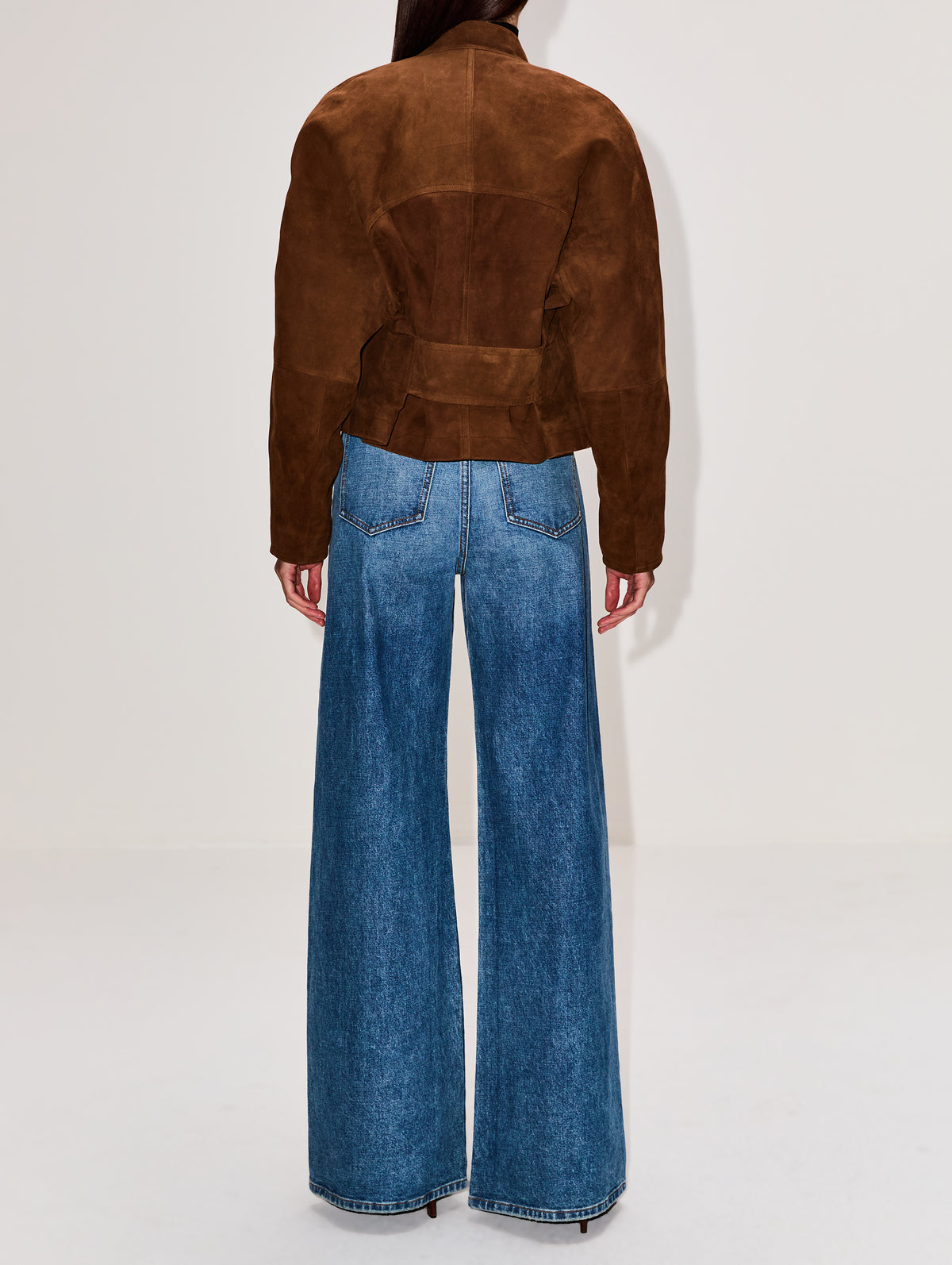 Round Jacket,ALAIA,NOISETTE,Image 3