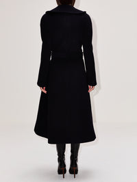 Cinched Coat,ALAIA,MARINE,Image 3