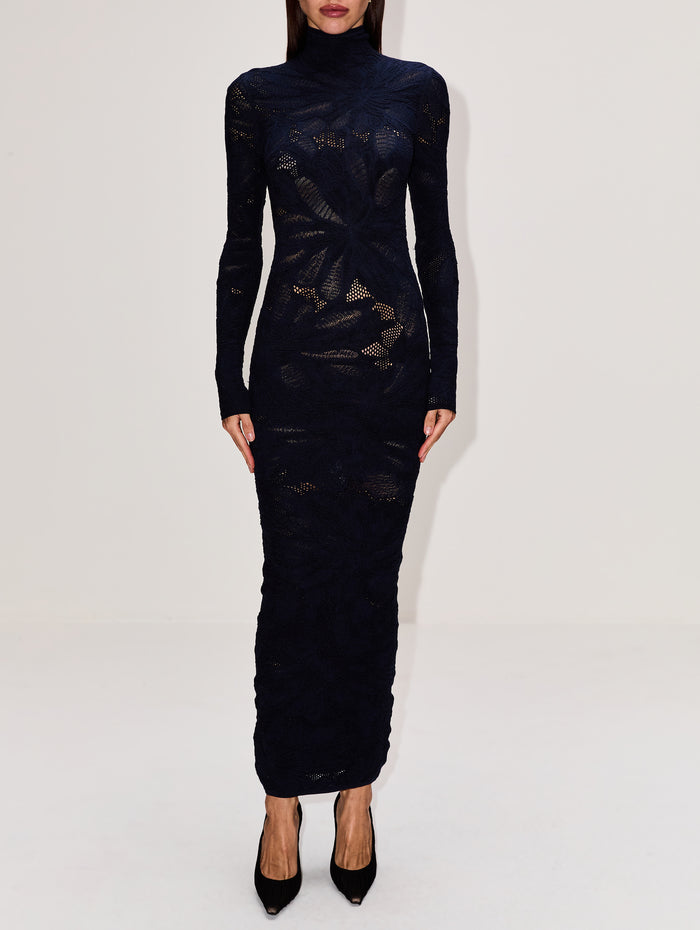Bodycon Dress,ALAIA,MARINE,Image 1