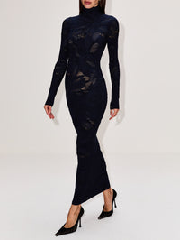 Bodycon Dress,ALAIA,MARINE,Image 3
