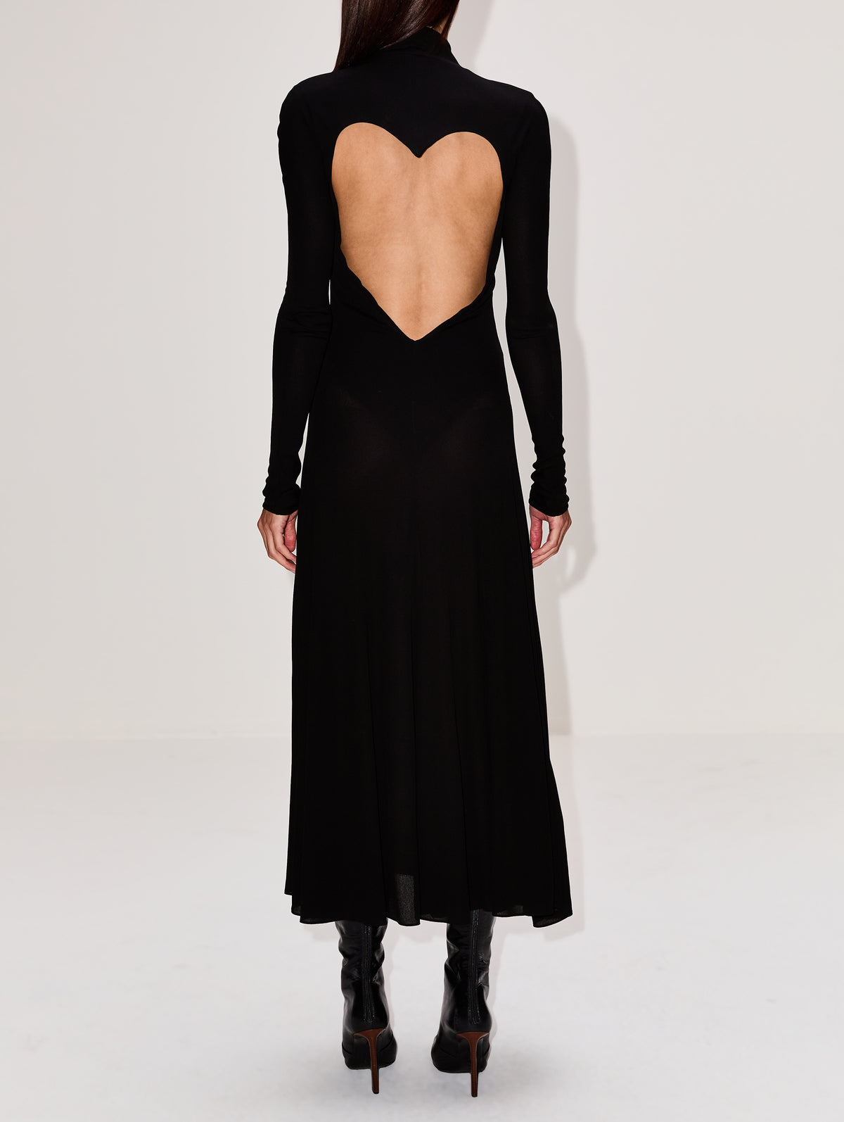 Heart Dress,ALAIA,NOIR ALAIA,Image 4