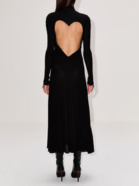 Heart Dress,ALAIA,NOIR ALAIA,Image 4
