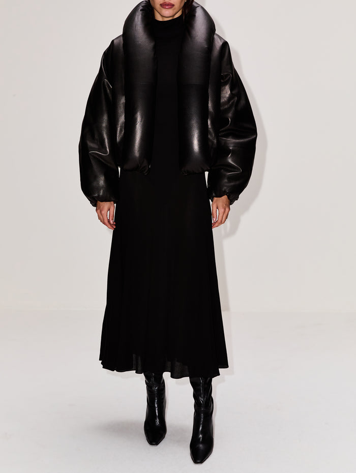 Padded Bomber Jacket,ALAIA,NOIR ALAIA,Image 1