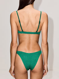Edwards Crop Bikini Top,BOND-EYE,EMERALD SHIMMER,Image 3