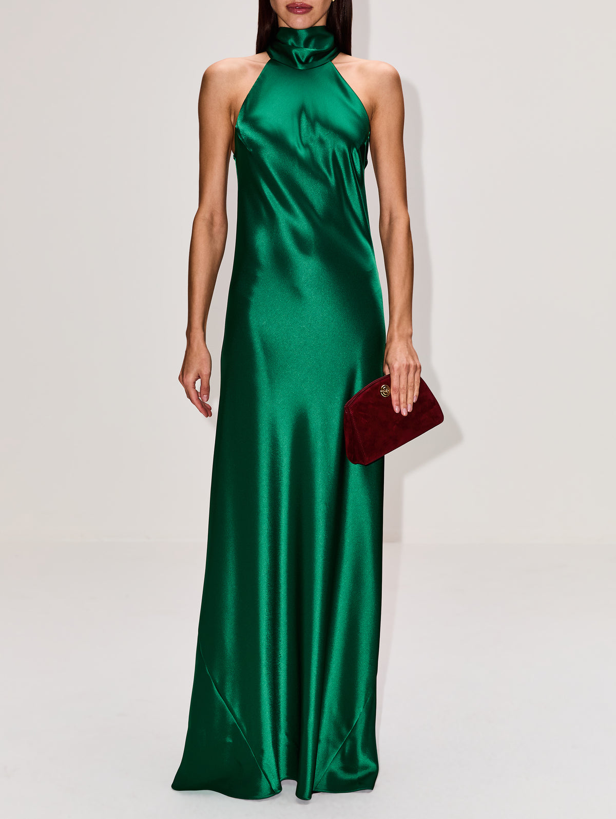 Sienna Gown,GALVAN,EMERALD,Image 2