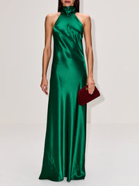 Sienna Gown,GALVAN,EMERALD,Image 2