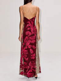 Tropical Harmony Maxi Dress,JOHANNA ORTIZ,ECRU/PINK,Image 4