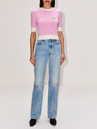 Roundneck Sweater,MARNI,PINK GUMMY,Image 2