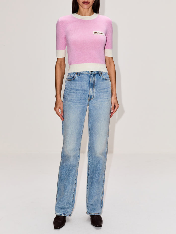 Roundneck Sweater,MARNI,PINK GUMMY,Image 1