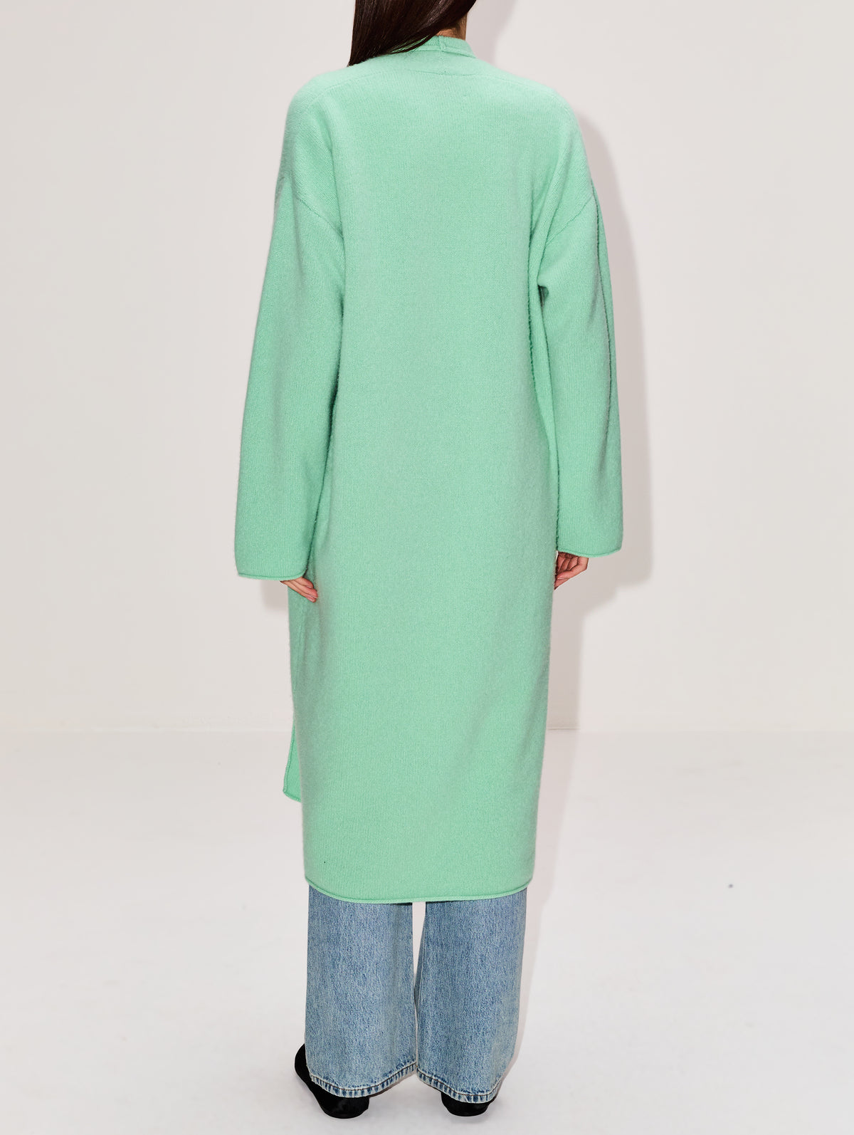 Slim Cocoon Coat,LAINEY KEOGH,MATCHA,Image 3