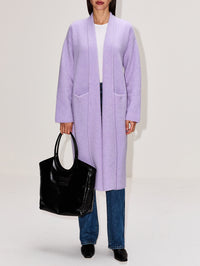 Slim Cocoon Coat,LAINEY KEOGH,LAVENDULA,Image 2