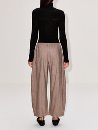 Clover Pant,KHAITE,SEPIA,Image 4