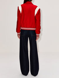 Varsity Jacket,RE/DONE,RED,Image 3