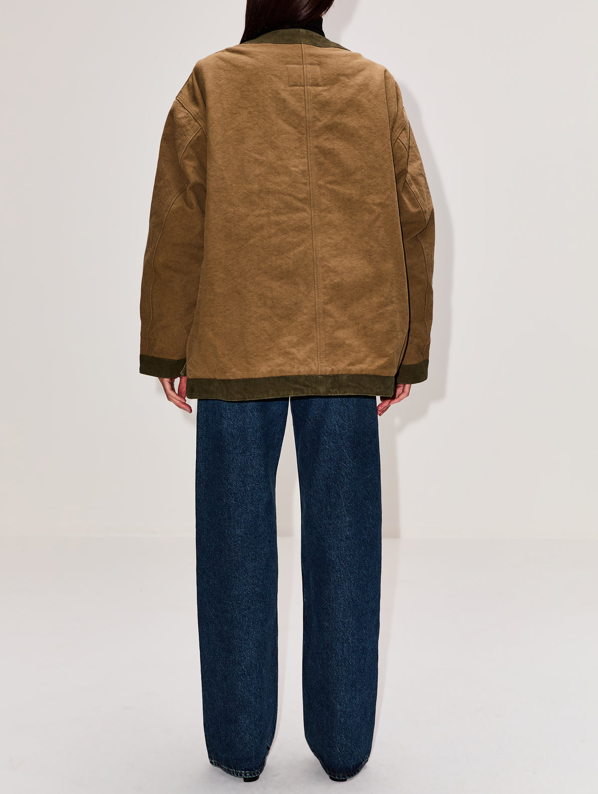 Cord Trimmed Chore Jacket,R13,DUSKY TAN,Image 3