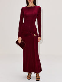 Josie Dress,ROAME,SANGRIA,Image 2