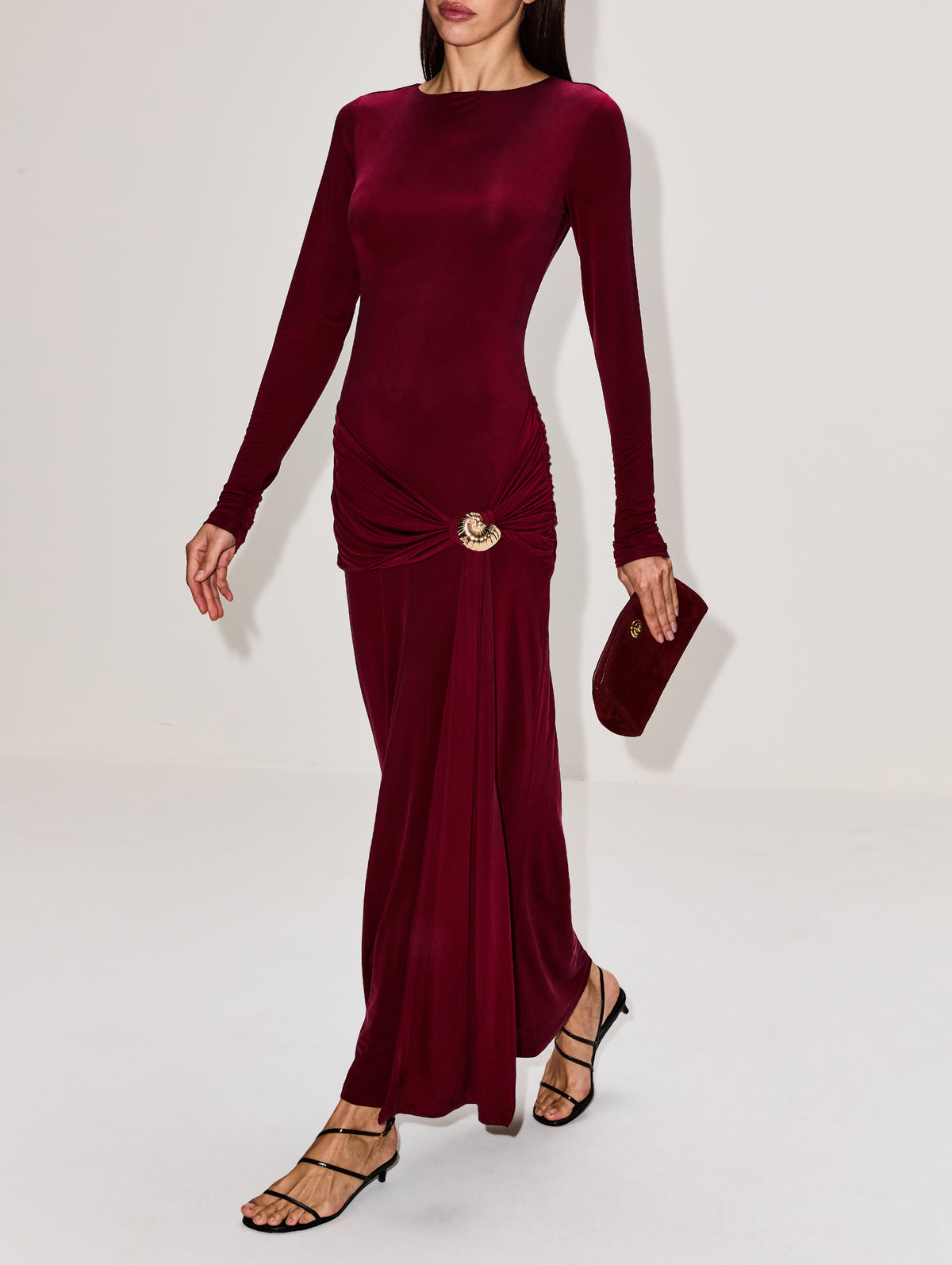 Josie Dress,ROAME,SANGRIA,Image 3