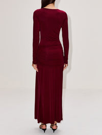 Josie Dress,ROAME,SANGRIA,Image 4