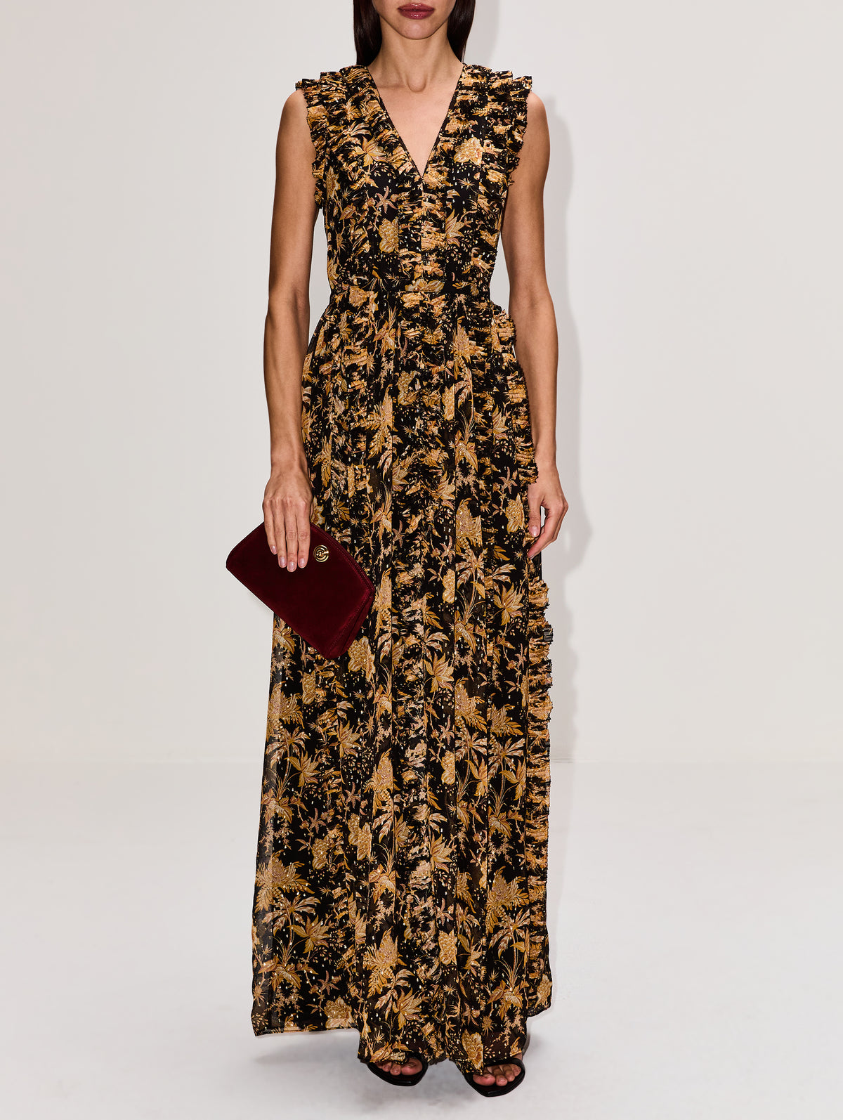 Aida Dress,ULLA JOHNSON,FORSYTHIA,Image 2