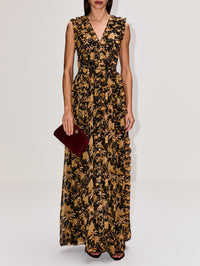 Aida Dress,ULLA JOHNSON,FORSYTHIA,Image 2