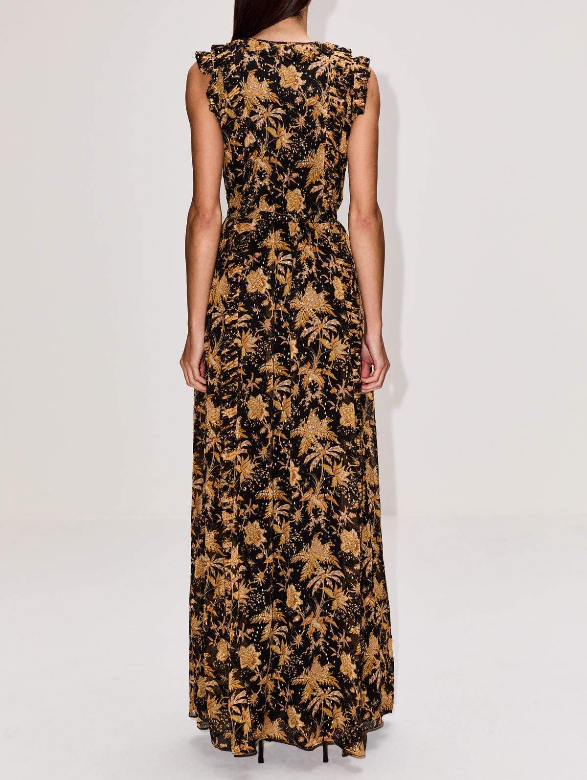 Aida Dress,ULLA JOHNSON,FORSYTHIA,Image 4