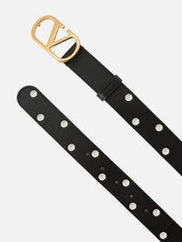 V Logo Belt,VALENTINO GARAVANI,NERO,Image 3