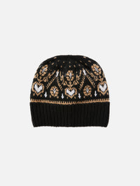 Avers Beanie,KHAITE,BLACK/CAMEL,Image 1