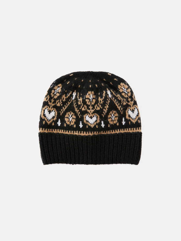 Avers Beanie,KHAITE,BLACK/CAMEL,Image 1