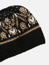 Avers Beanie,KHAITE,BLACK/CAMEL,Image 2