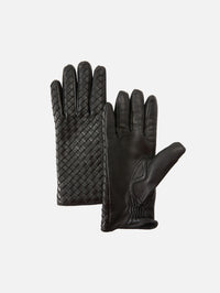 Intrecciato Gloves,BOTTEGA VENETA,BLACK,Image 1