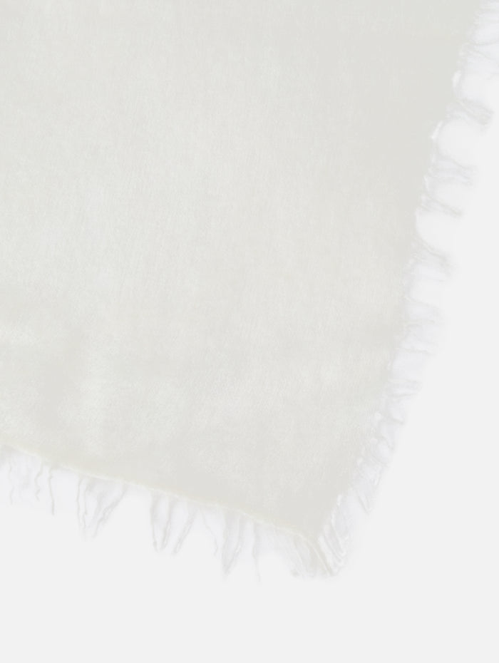 Cashmere Felted Stole,COMMUNITE,CLOUD DANCER,Image 1