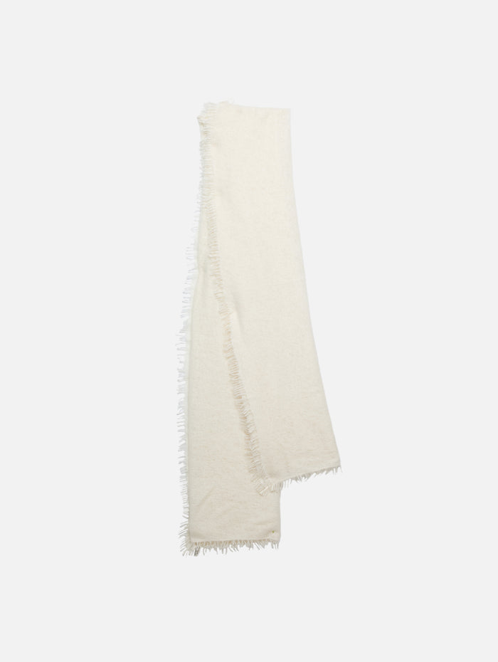 Cashmere Felted Stole,COMMUNITE,CLOUD DANCER,Image 1