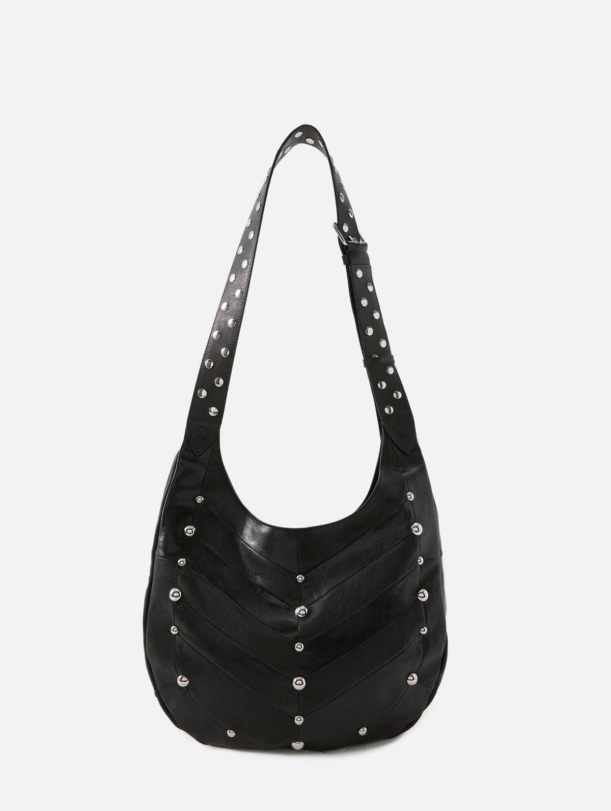 Patchwork Hobo Bag,VALENTINO GARAVANI,BLACK,Image 2
