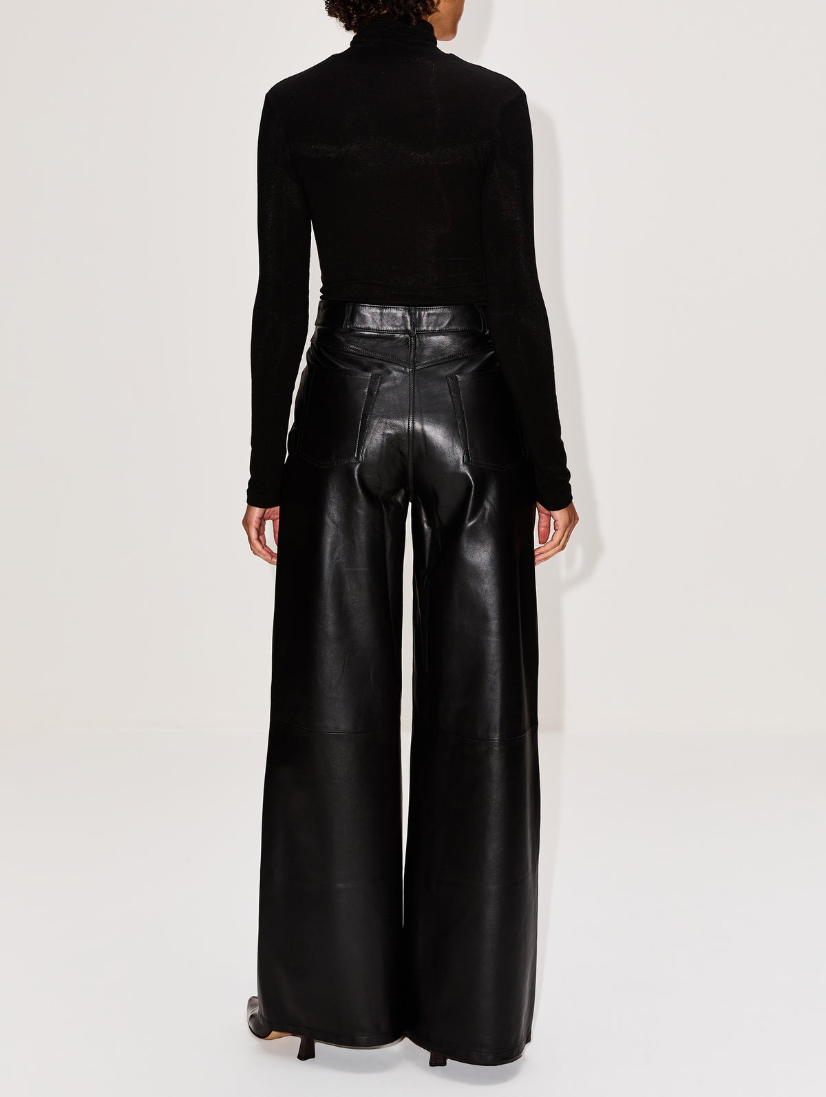 Catania Leather Trouser,ARMA,BLACK,Image 5