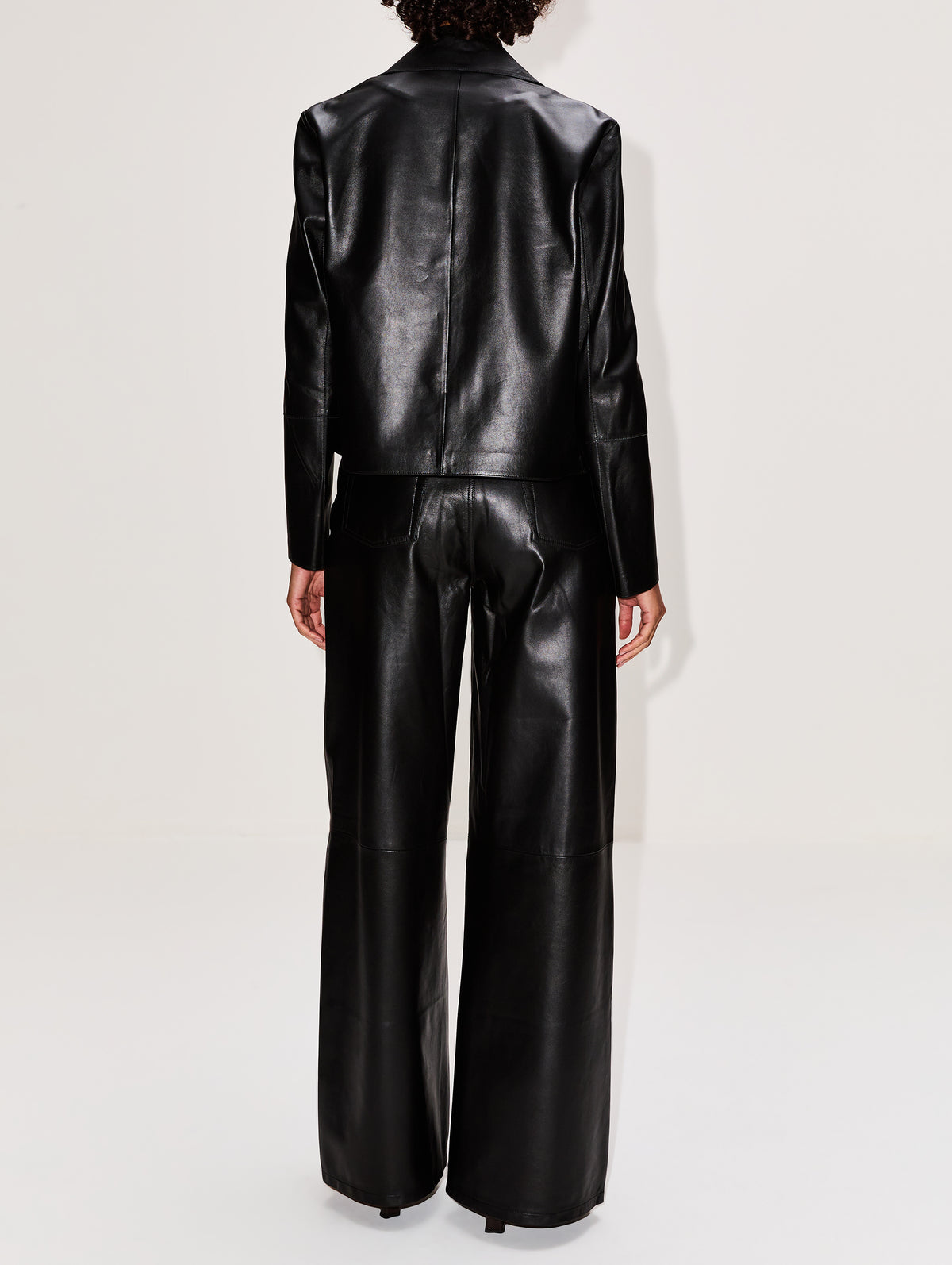 Emy Leather Jacket,ARMA,BLACK,Image 3