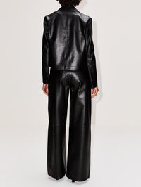 Emy Leather Jacket,ARMA,BLACK,Image 3