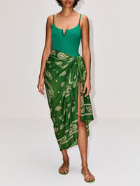 Nora One Piece Swimsuit,BOND-EYE,EMERALD SHIMMER,Image 4